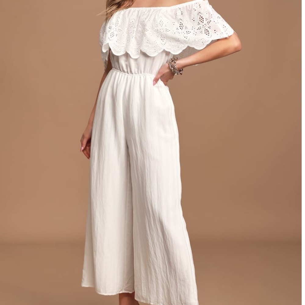 Lulus Off-the-Shoulder Jumpsuit